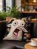 Screaming Goat Pillow Cover Soft Protector Decorative Throw Pillow Case Couch Home Decor For Living Room Sofa Party Gift No fill