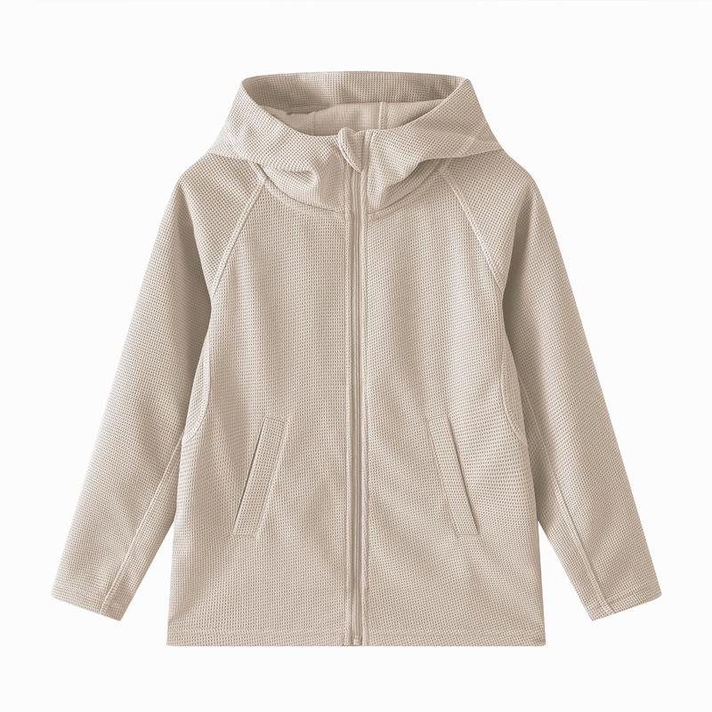 

Spring 2026 Kids Outdoor Sports Jacket - Classic Solid Color Hoodie for Middle and Big Children, Category A Top 160