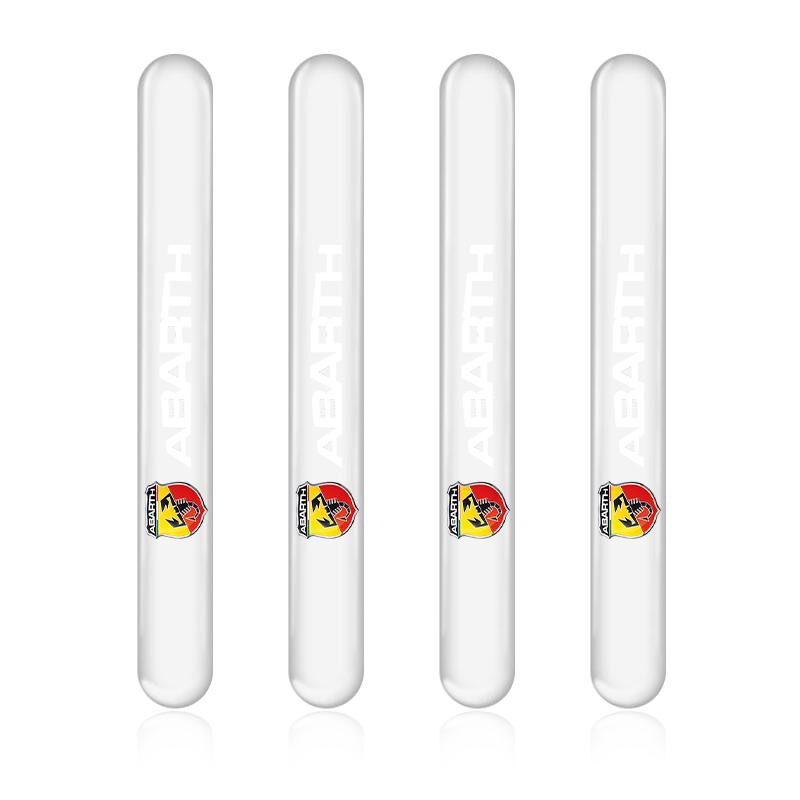 4PC Car Door Anti-collision Protector Bumper Strip Transparent Sticker for Fiat Abbas 500 500L 500X 124 Aegea MobiPanda Tipo Sedici Centoventi Fiorino