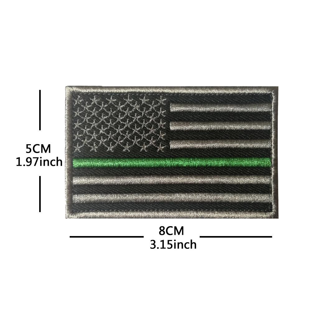 US Flag Embroidered Velcro Patch for Backpack or Shoulder