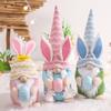 1pc Faceless Gnome Rabbit Dolls Handmade Bunny Carrot Dwarf Plush Doll Spring Easter Bunny Gnome Decoration Kids Easter Gifts