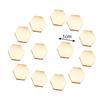 200Pcs 1cm Wooden Hexagon Handcraft Tags Pendant Decoration DIY Ornament Tool