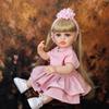 Ny ankomst Princess Reborn Baby Girl Dolls 55 cm Full Silikon Vinyl Kan bade DIY Medfølgende lekekamerater Tidlig utdanning Dukkeleker
