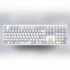 MOA White Round PBT Keycaps - Dye-Sublimation Keycap Set Compatible with 108/99/98/87/82/75/68 Layout Mechanical Keyboard (Keyboard Not Included)