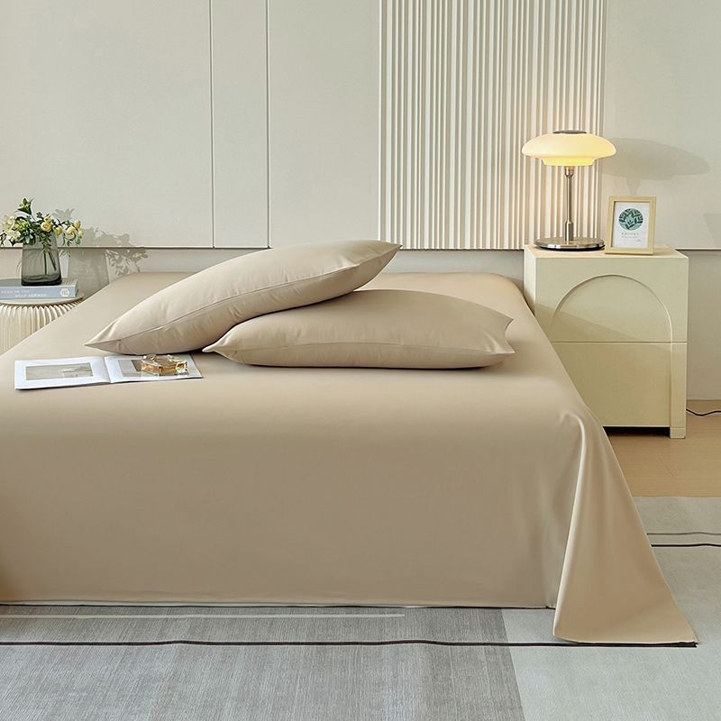Bed Sheet Ins Style Thickened Solid Color Machine Washable Bedding