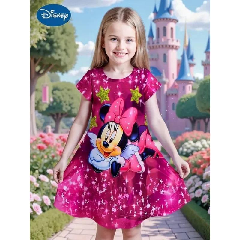 Popolare Miniso Estivo Bambina Nuova Moda Vestito Ragazza Comodo Casa Esterno Cartone Animato Carino Vestito Stampa 3D