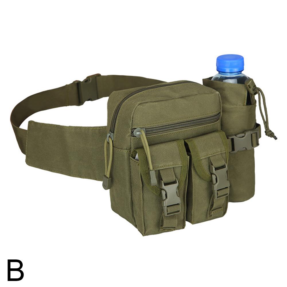 Tactical Waist Bag for Men Waterproof Nylon Chest Bag Hiking Waist Pack with Adjustable Shoulder Strap for Outdoor Camping Sport
