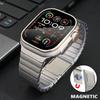 Magnetic Metal Band for Apple Watch Ultra2 49mm Series 10 46mm Stainless Steel Strap for Series 9 8 7 6 5 4 SE 45mm 44mm Correa