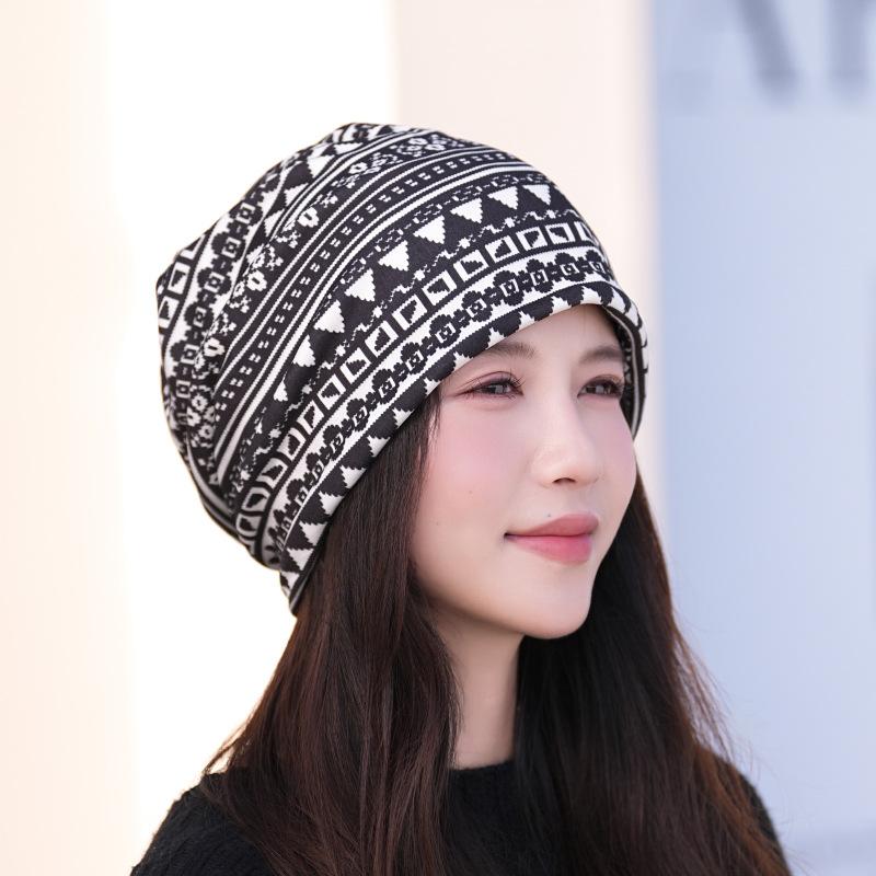 

Осенний и зимний многофункциональный шарф-бафф, защищающий от холода и ветра, ветрозащитная маска для лица, велосипедная шапка-твист, шейный гейтор для улицы для мужчин и женщин Ethnic style black