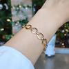 Women's Modern Bold Silver Chain Bracelet