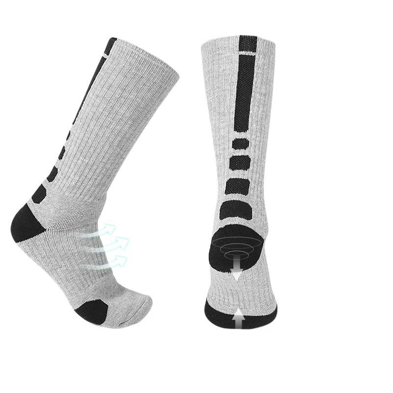 Thickened Non-Slip Mid-Calf Terry Socks: Warm, Breathable, Sweat-Absorbing Socks for Men and Women - Perfect for Outdoor Sports and Running