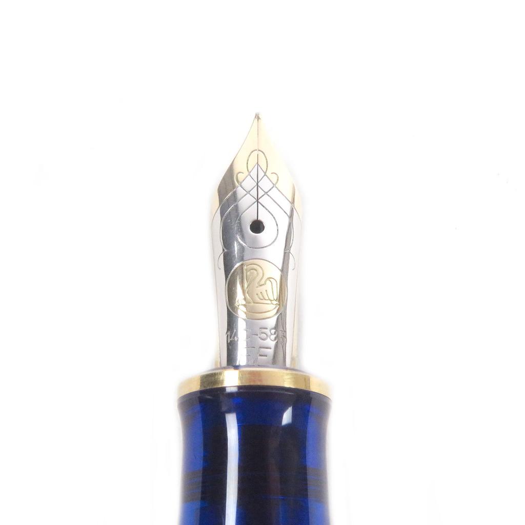 Excellent PERIKAN Fountain Pen Special Liquidation Item, Cap Type Marine Blue Used