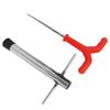 Ice Peg Drill Threaded Stainless Steel Multi Functional Ice Fishing Stake Nail Auger for Tent Shelter