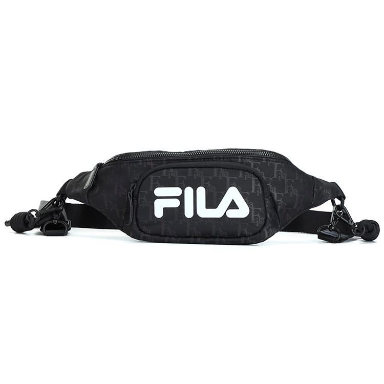 

New FILA Athletics Fabric Fanny Pack Extra Small Unisex Pitch Black A13U141138F-BK 35.1*5.6*11.9CM