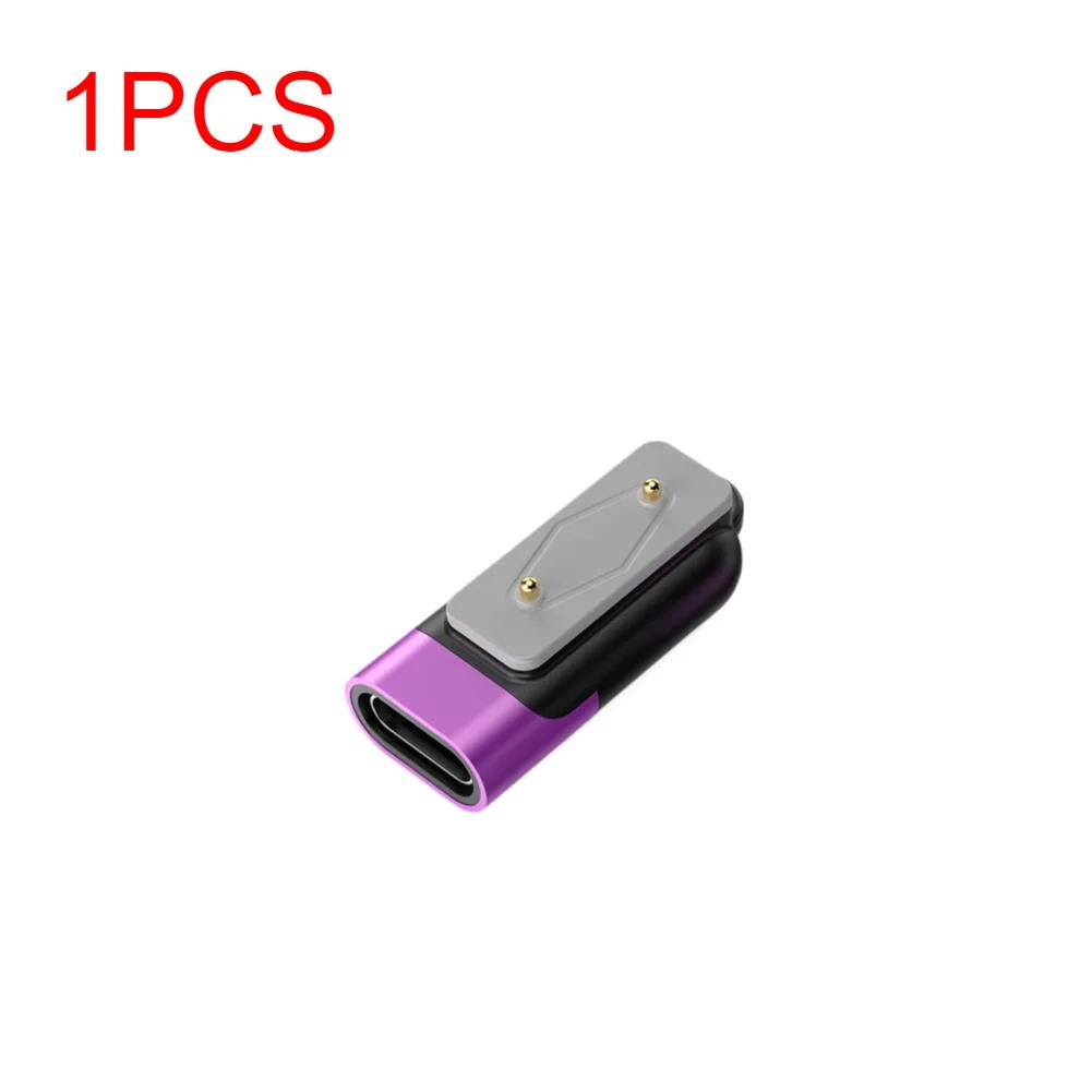 För Samsung Galaxy Fit 3 Smartklocka Laddare Adapter Anslutning USB C 90° Magnetisk Laddningsadapter för Huawei Watch Fit 3 2