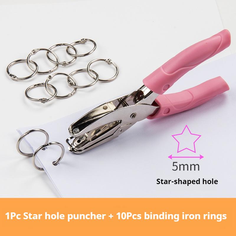 Cute Single Hole Puncher Scrapbooking Paper Punches 1.5/3/6mm Circle Hole Punch DIY Craft Cutter Paper Office School Supplies