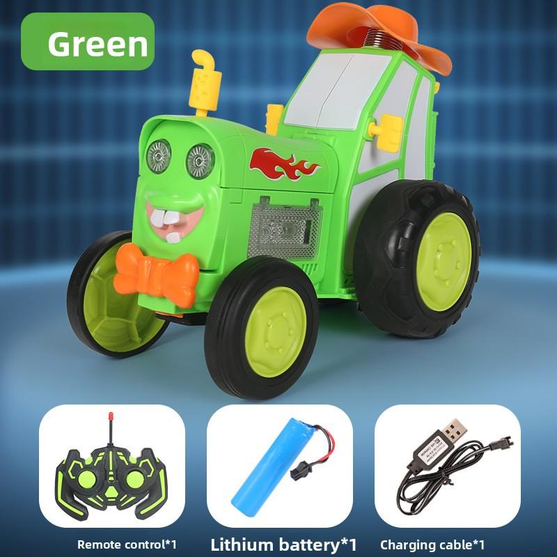 New and Unique Dancing Wireless Remote Control Jumping Stunt Car with Lights, Music, Swaying and Rolling, Electric Toy Car for Children.