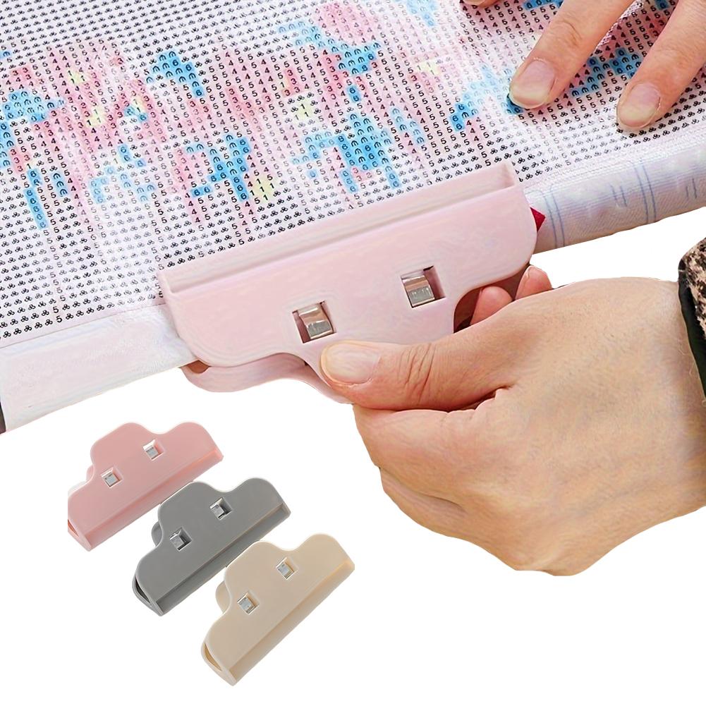 3Pcs Diamond Painting Clips Plastic Diamond Drawings Clips DIY Sealing Clamp Cross Stitch Clip Tool for Art Crafts
