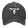 WAAAGH! Tekst na płycie z czaszką (biały) Czapka z daszkiem Czapka golfowa Kapelusz Czapka z daszkiem Luksusowa męska czapka Vintage Unisex Czapki Damskie
