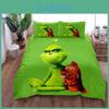 Roupa de Cama do Grinch Capa de Edredom Solteiro Casal Fronha Para Casa Aconchegante Sono