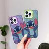 Stitch Cartoon Mobile Phone Case Apple 17promax Cute Anti-drop Colored Silver iPhone16 Mobile Phone Case Couple Model