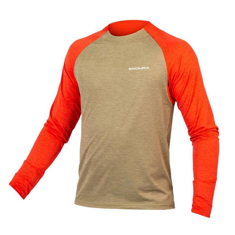 Endura downhill suit, men's quick-drying shirt, round neck, off-road riding suit, off-road motorcycle shirt, long-sleeved racing suit.
