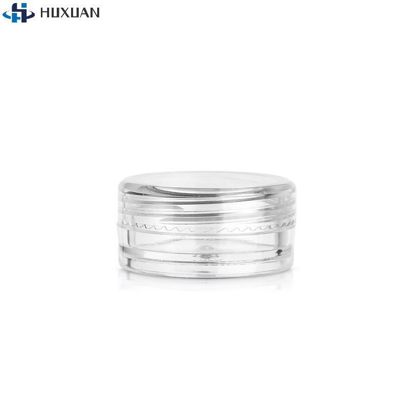 10pcs 2/3/5g Sample Clear Cream Jar Mini Cosmetic Bottles Containers Transparent Pot For Nail Arts Small Clear Can Tin For Balm