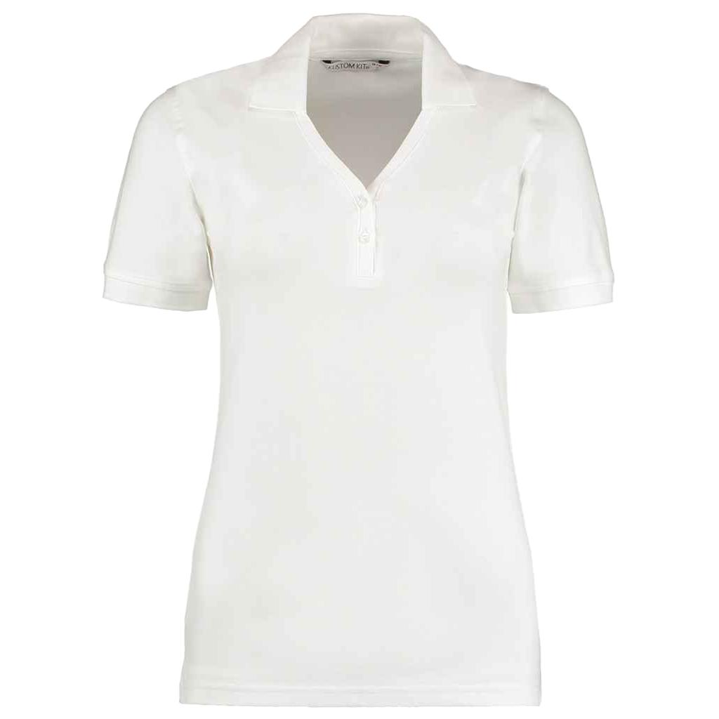 Kustom Kit Womens/Ladies Comfortec V Neck Regular Polo Shirt