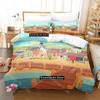 3D-gedrucktes Ooblets Bettwäsche-Set für Jungen Mädchen Bettbezug und Kissenbezug inklusive Einzelbett Doppelbett Queen King Voll Einzel Doppelgrößen