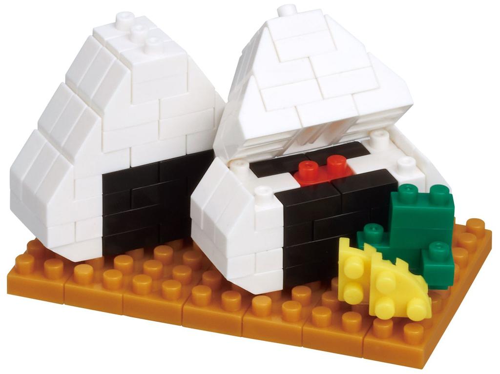 Nanoblock Kawada Onigiri 56mm x 37mm x 32mm NBC_230