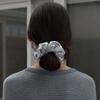 Silky Satin Scrunchie (Silver)
