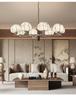 Song Dynasty-Style Chandelier: Retro Nanyang Design with Fabric and Walnut Wood for Living Room, Bedroom, or Dining Room