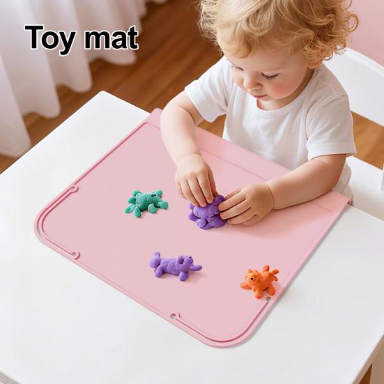 Silikonová podložka pro batolata a děti, protiskluzová, opakovaně použitelná podložka na jídelní stůl pro miminka, podložka odolná proti skvrnám pro restauraci, domácí stolování