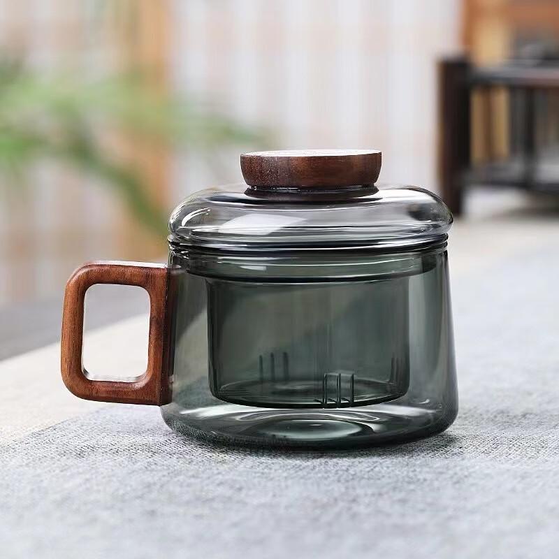 Shangqi High Borosilicate Glass Tea Infuser Mug with Handle