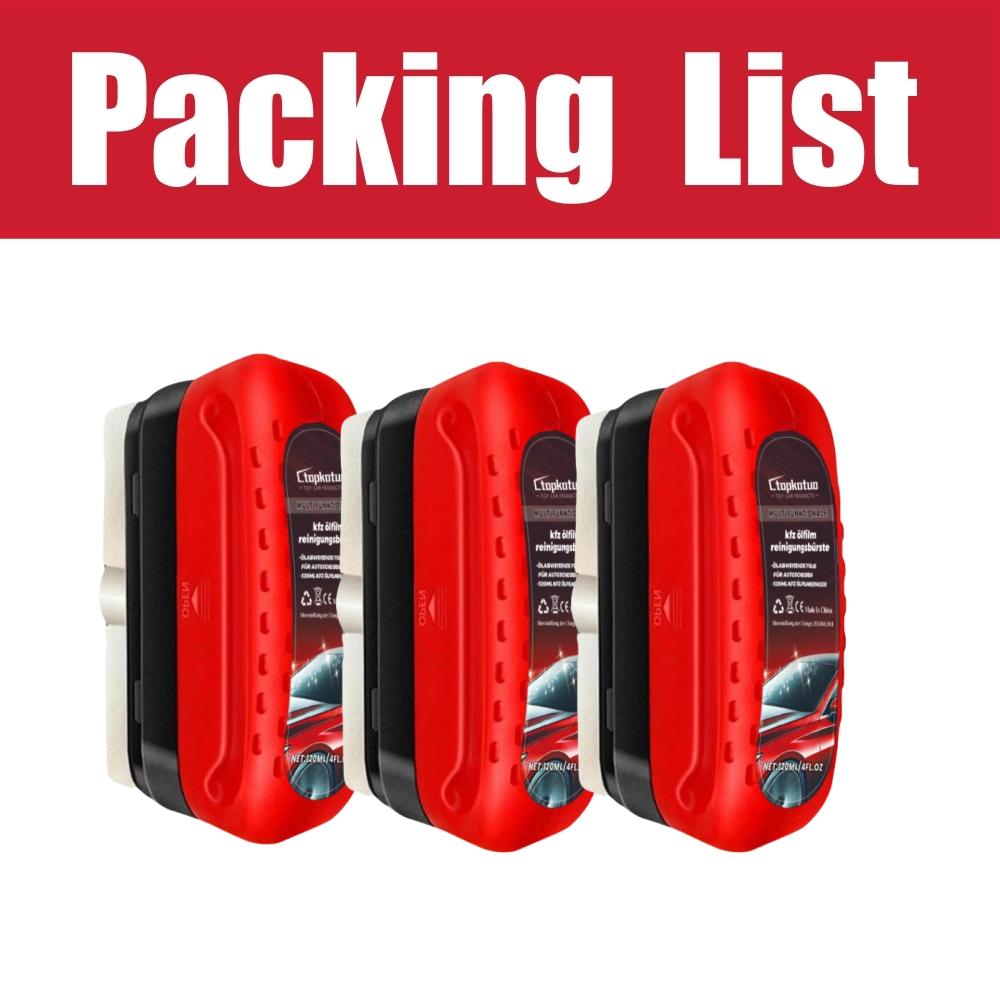 Window Cleaner Car Oil Film Cleaning Brush Car Windshield Cleaner Rearview Mirror Glass Cleaning Brush Car Wash Sponge For Cars