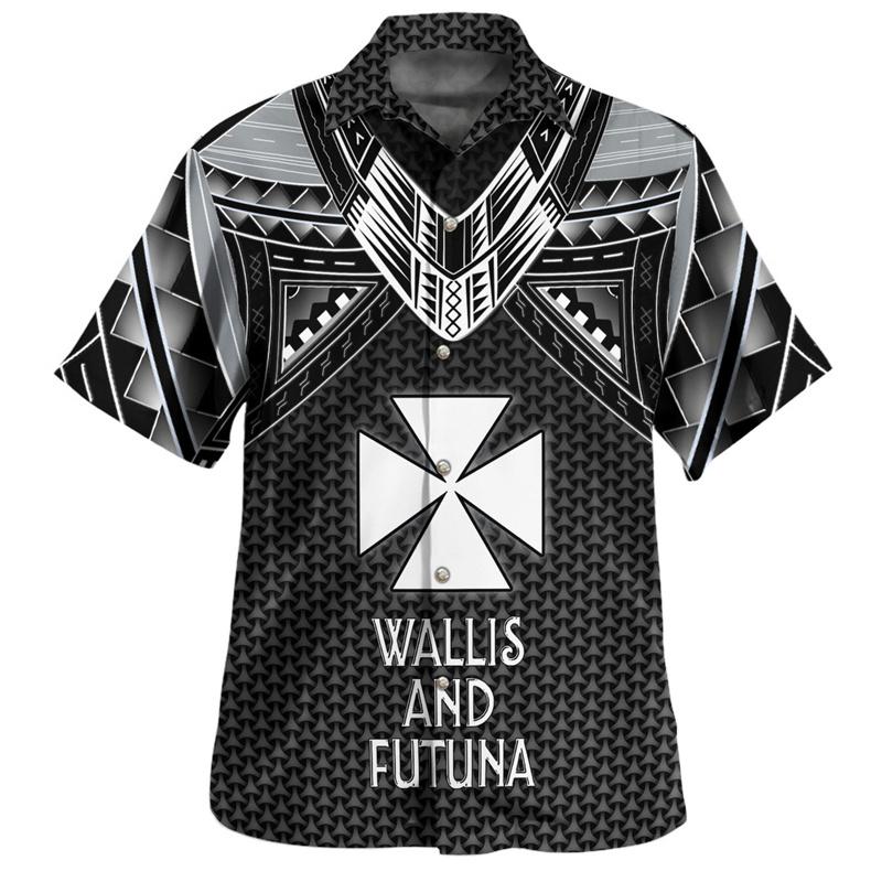 Hawaiian Beach Shirt Fashion Men s Shirt Retro Casual Street Clothing Men s Summer Unisex Short Sleeve Top S