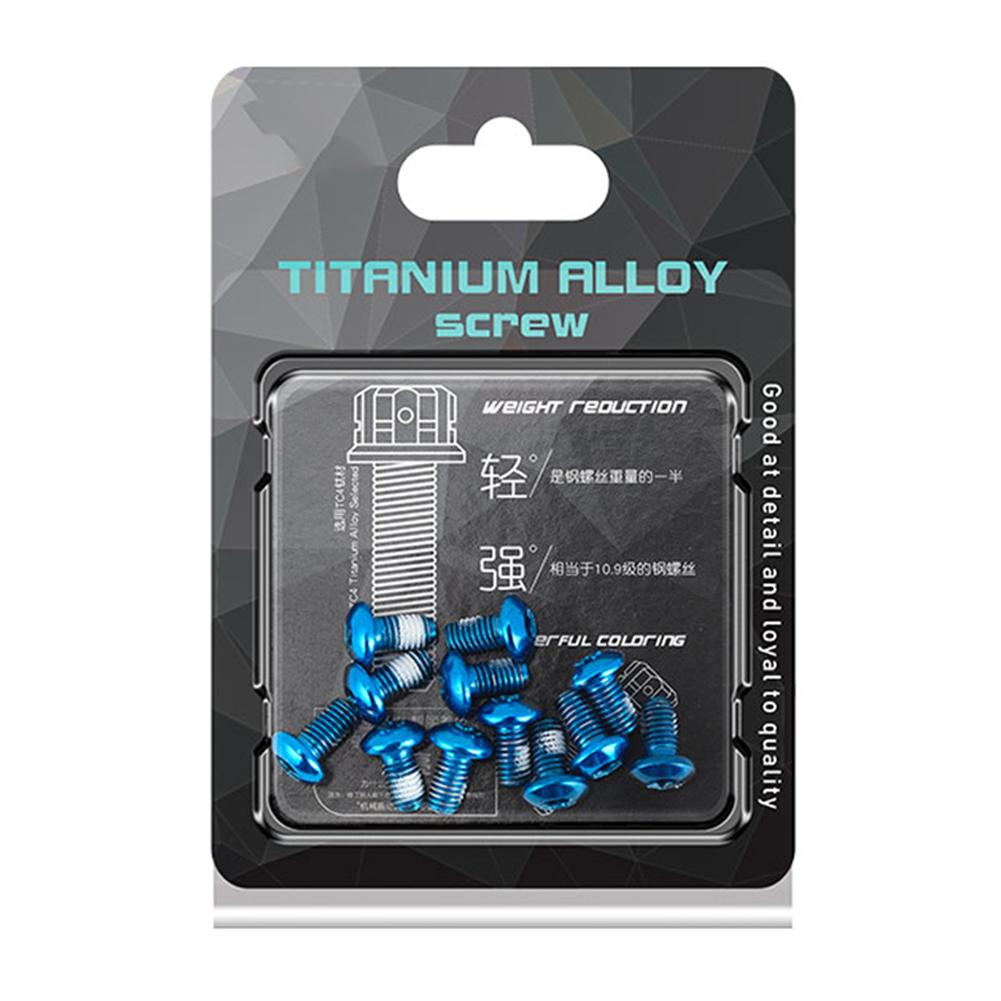 12x M5x10mm Disk Brake Rotor Bolts Bicycle Parts MTB Mountain Bike Brake Screws