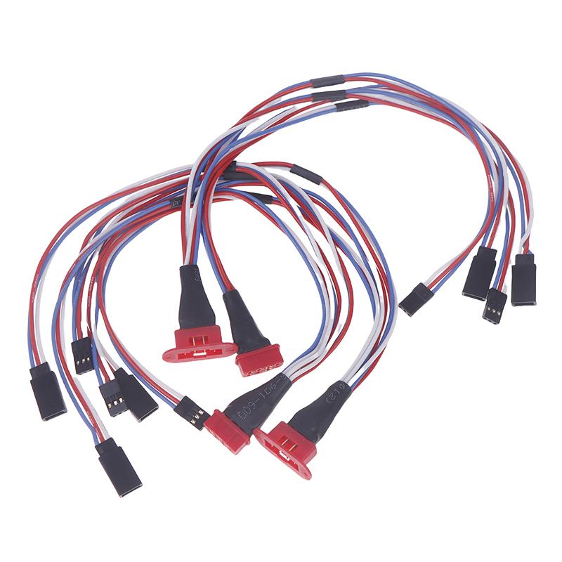 Mpx 8 Pin Golden Plated Connector Multi-Wires Servo Extension Plug Male Female 2/ 3 Wires For Rc Model Fixwing Glider Airplanes