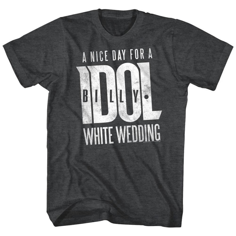 

Billy Idol Nice Day For a White Wedding Men s T Shirt XL
