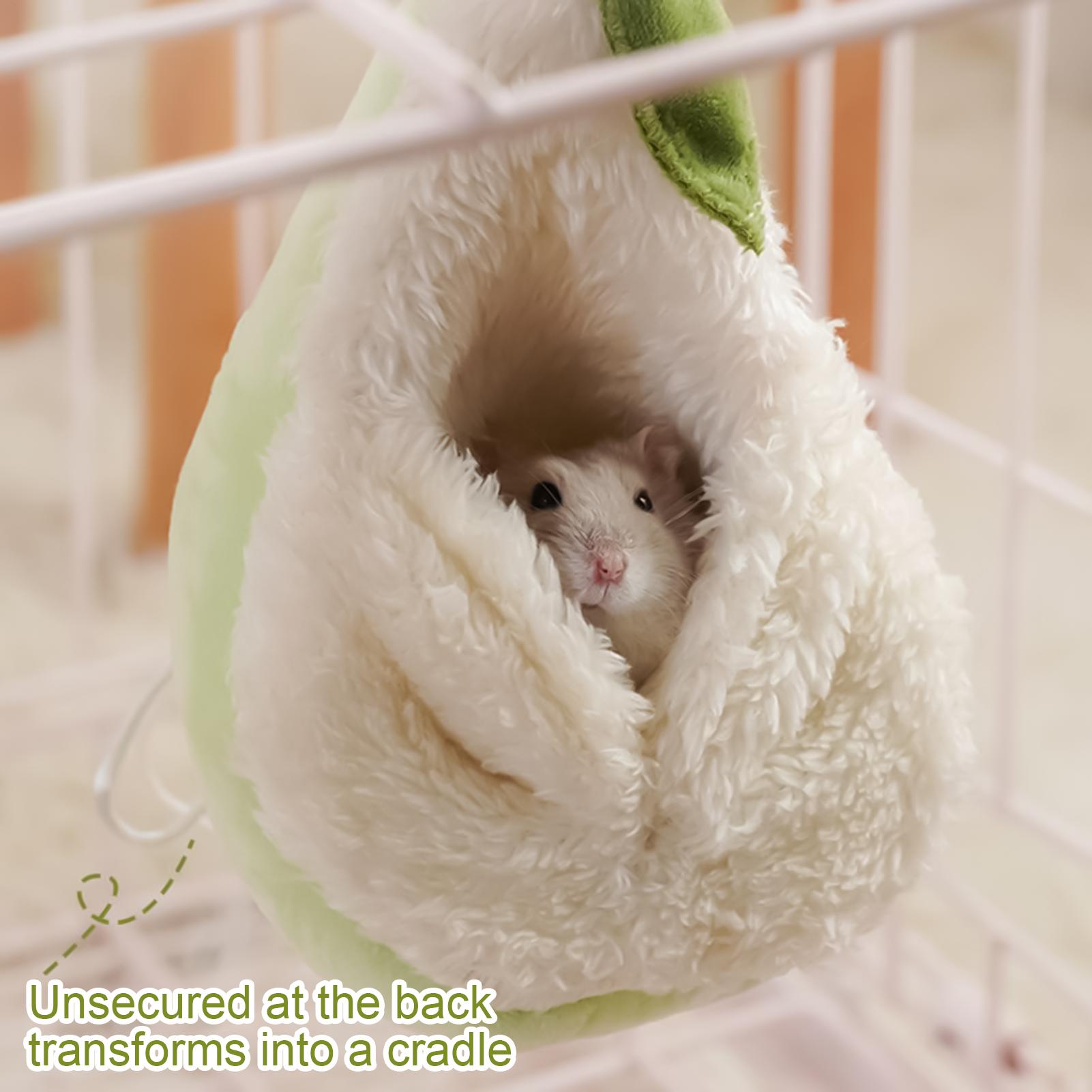 

Hamster Hanging Bag Bed Winter Warm Hamster Sleeping Bag Pear Shape Warm Habitat Cozy Cage Accessories for Wellness Comfort China Mainland