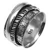 Silver Spinner Ring For Women Four Spinner Ring Fidget Silver Jewelry Ring"7"