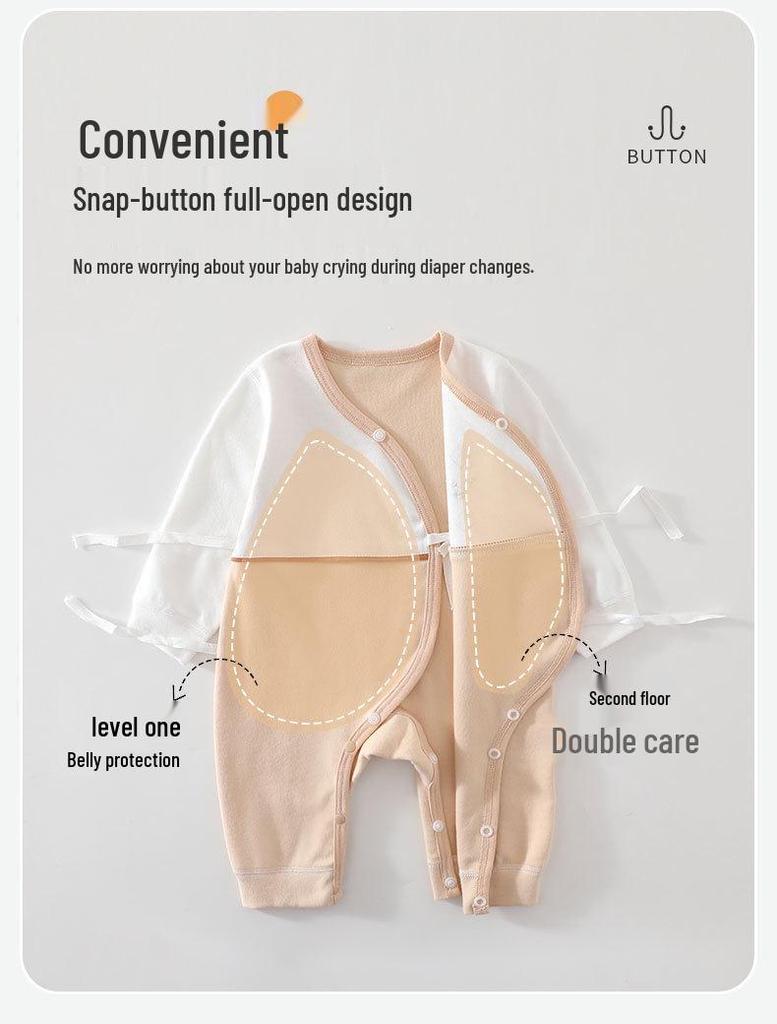 Baby Butterfly A-Grade Cotton Newborn Long-Sleeve Bodysuit Pajamas