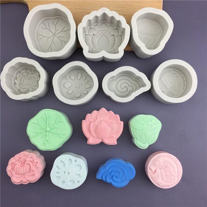 Auspicious Cloud 3D Mooncake Mold