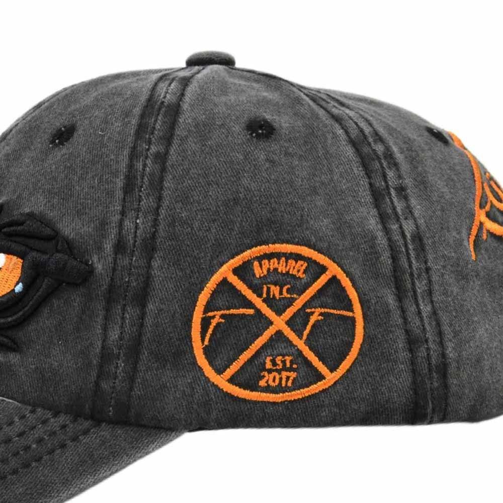 Men Vintage Baseball Cap Women Washed Cotton Devil Eagle Eye Embroidery Snapback Hat Casquette Gorra Hip Hop Cap Trucker Dad Hat