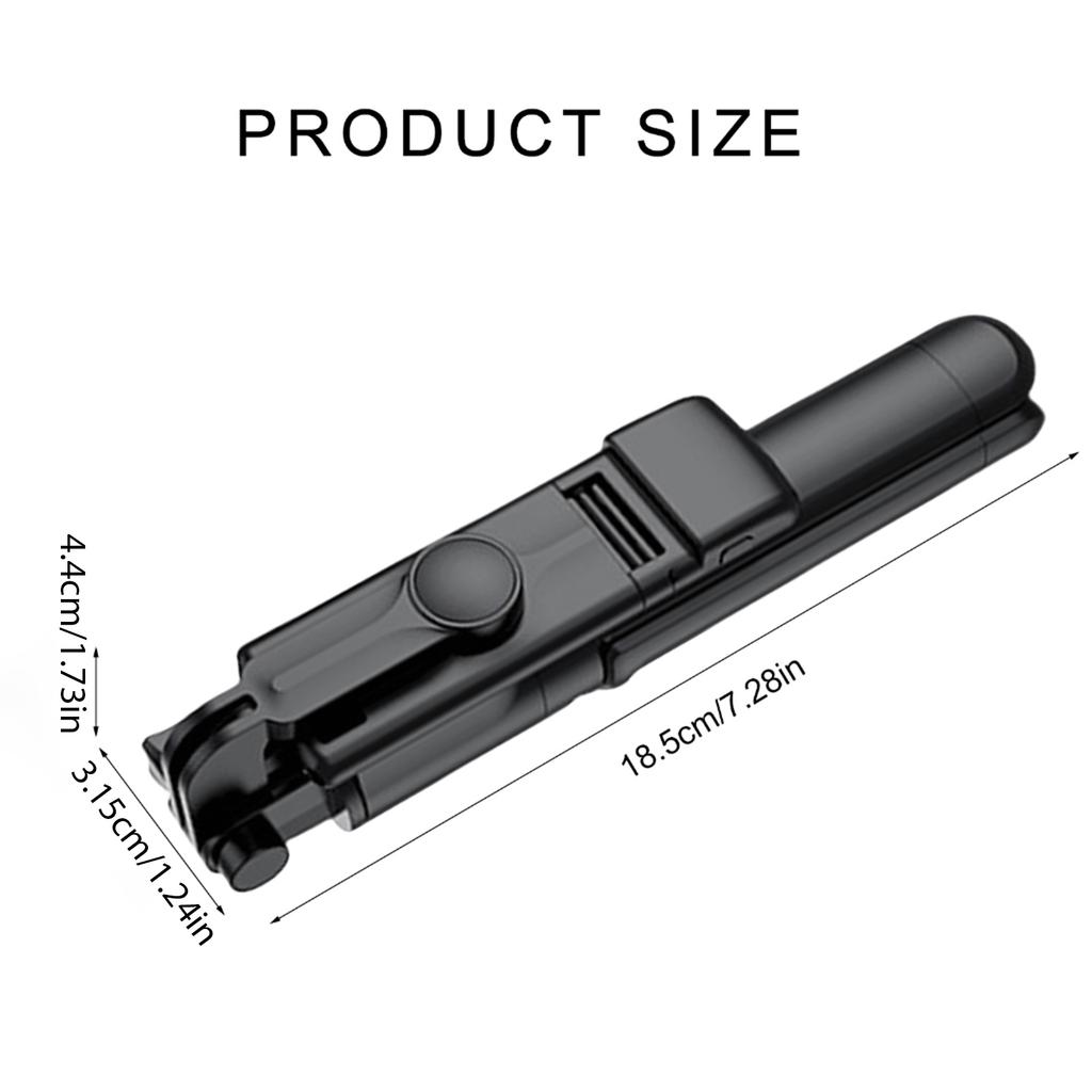 Extendable Mobile Phones Tripod with Rechargeable Wireless Remote Shutter Multifunctional Smartphones Holder Stand