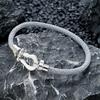 Bracelet en Corde Tressée avec Boucle Fer à Cheval en Acier Inoxydable, Corde de Main Multicolore Style Industriel pour Hommes et Femmes