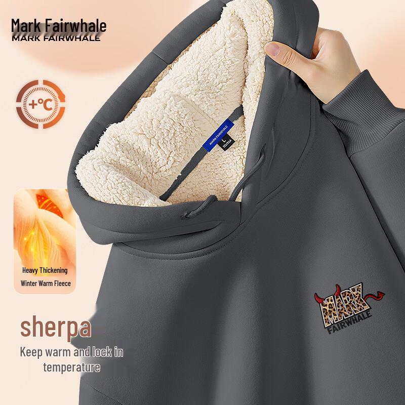 Mark Fairwhale Men s Heavyweight Fleece Lined Hooded Sweatshirt