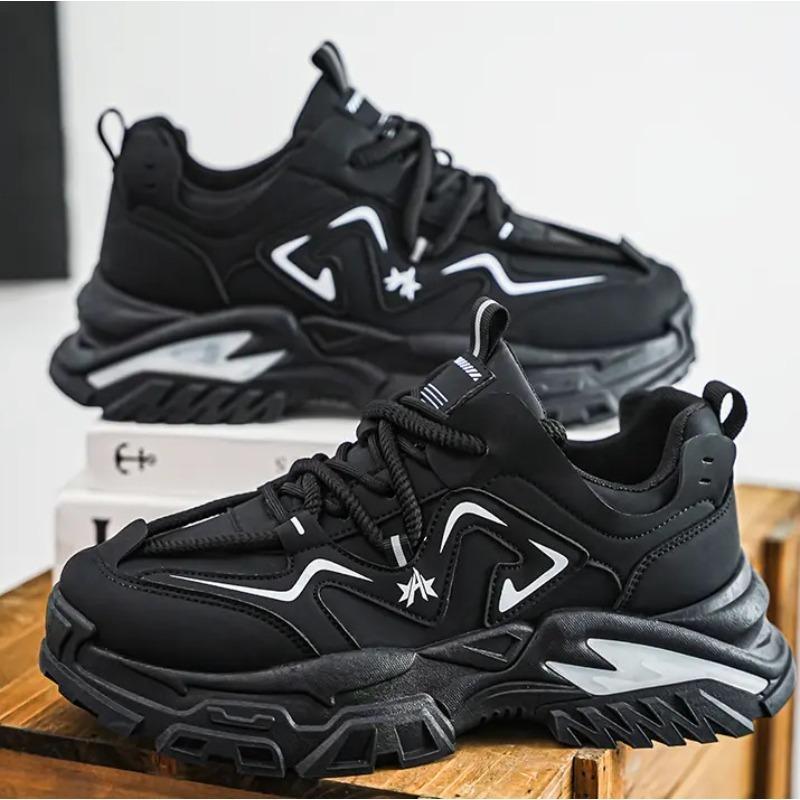 Buty Męskie Sneakersy na Platformie typu High-top Trend Wszechstronne Sportowe Rekreacyjne Grube Podeszwy Podwyższające Buty Toolingowe Zapatillas Hombre