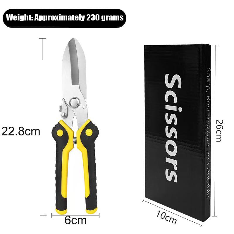 Stainless steel sheet metal scissors German style scissors industrial aviation large scissors manual tool scissors