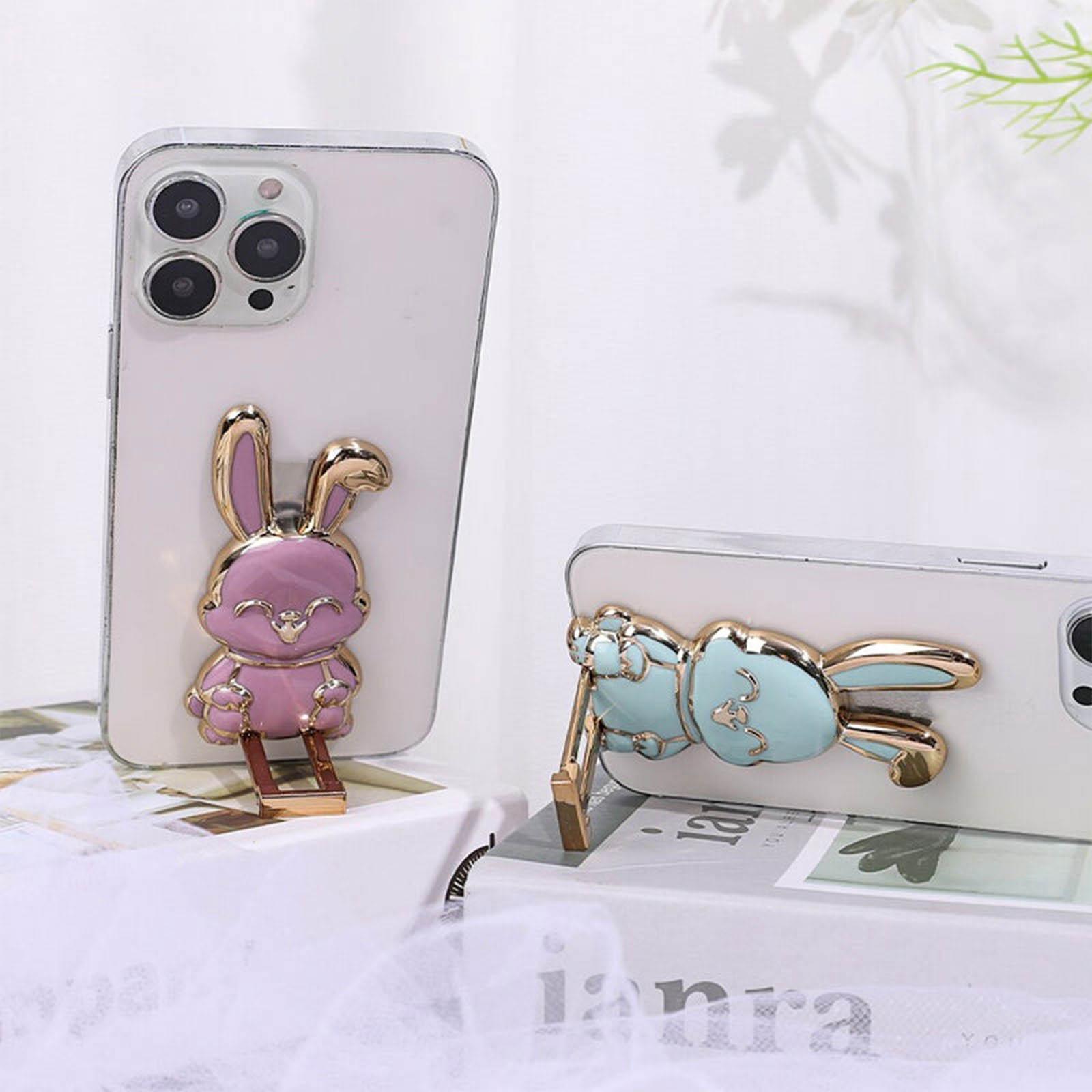 

Портативная складная подставка для телефона Bunny, универсальный держатель для сотового телефона для всех мобильных устройств One Size синий